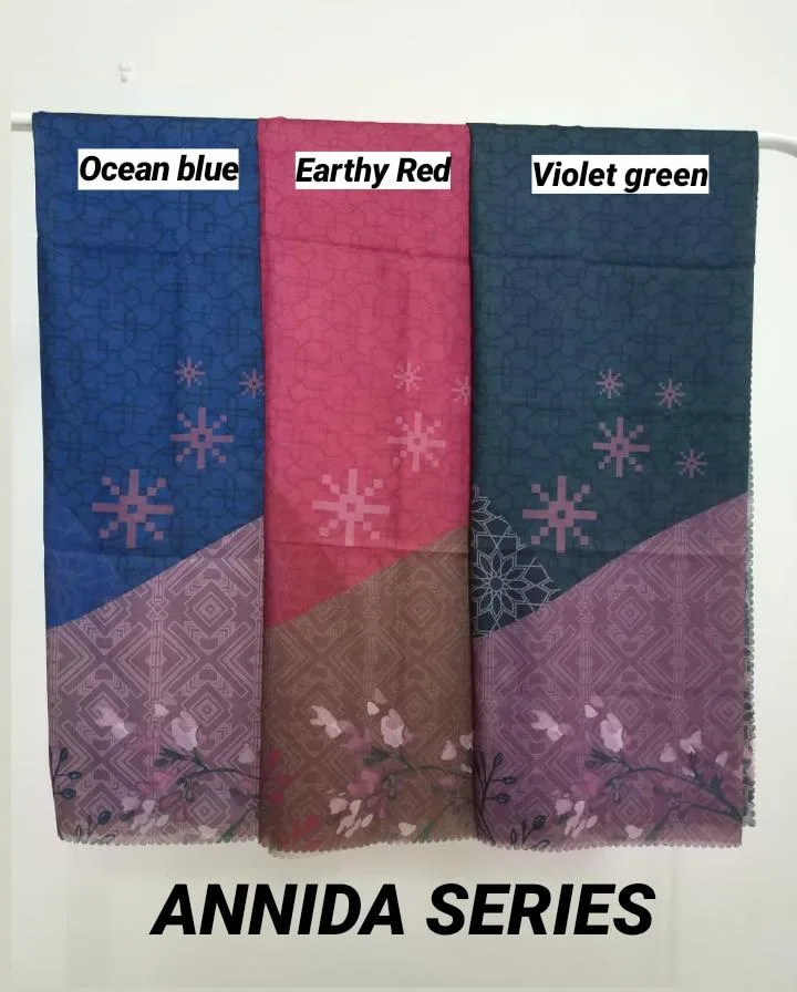 Annida Ocean Blue Scarf - Image 4