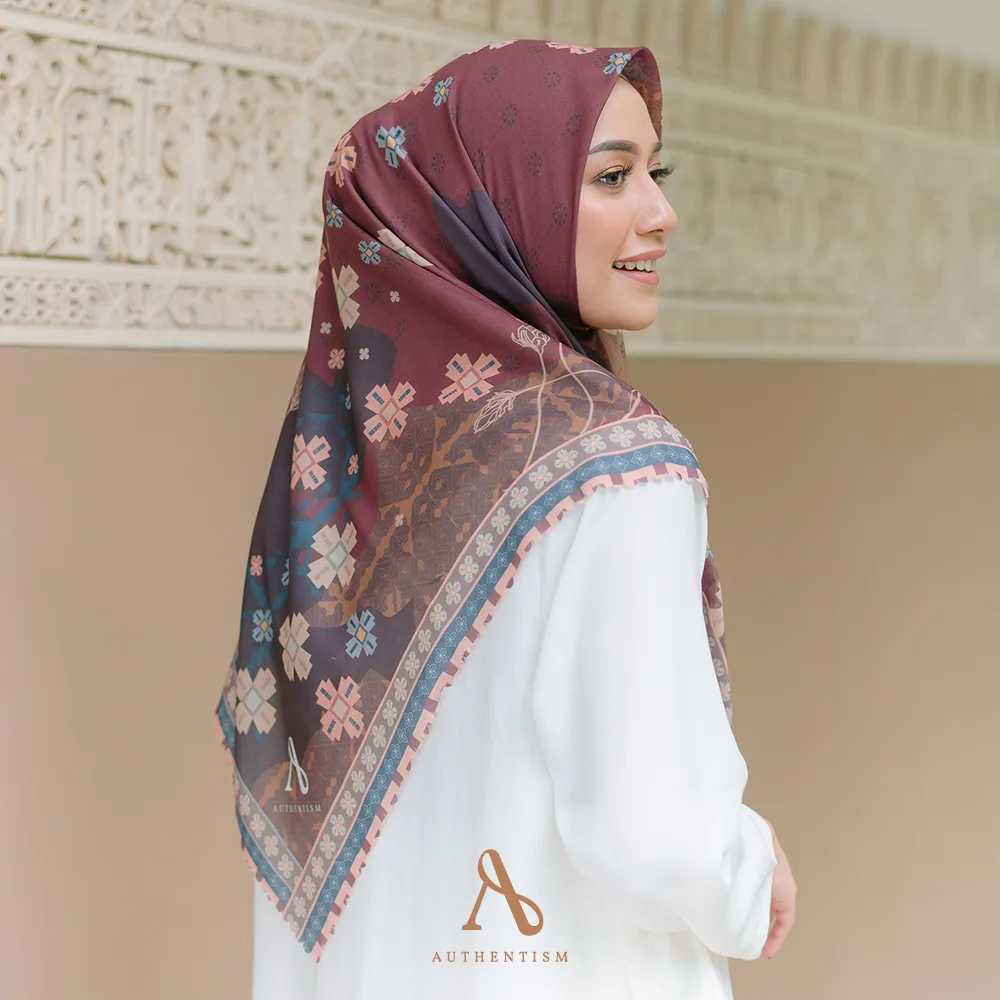 Shanna Deep Red Scarf - Image 2