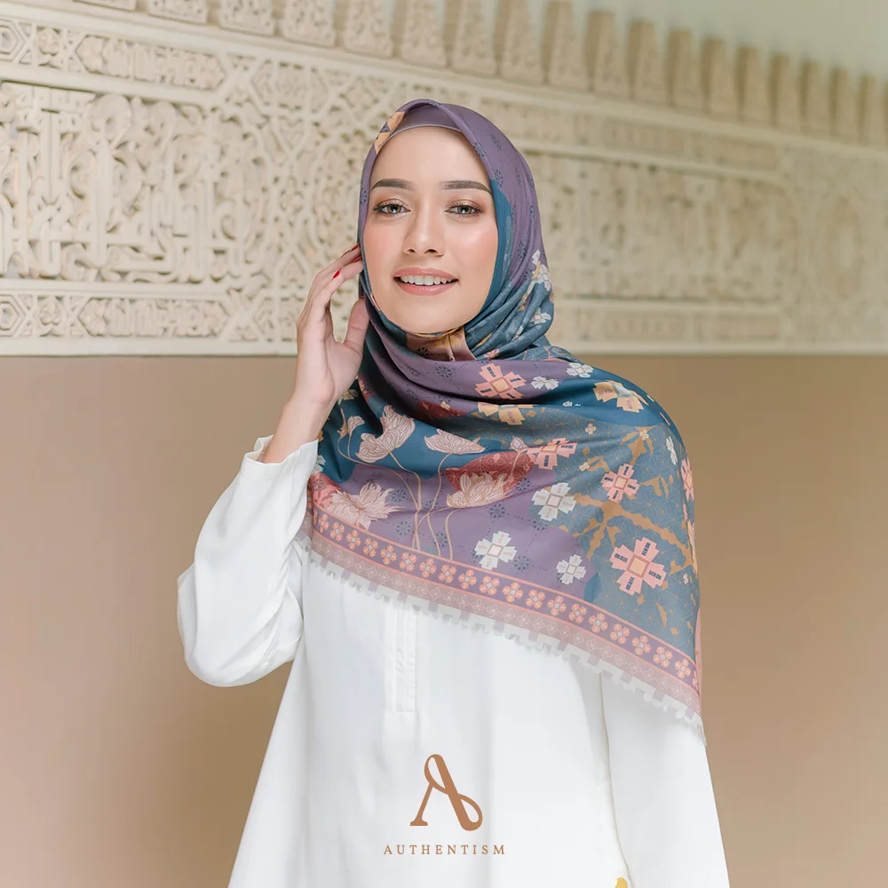 Shanna Blue Green Scarf - Image 3