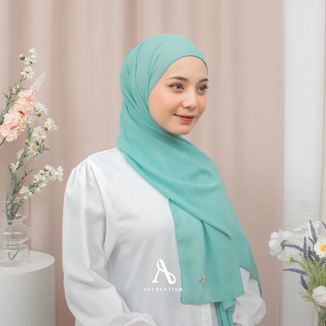 Polly Pashmina Light Teal - Image 5