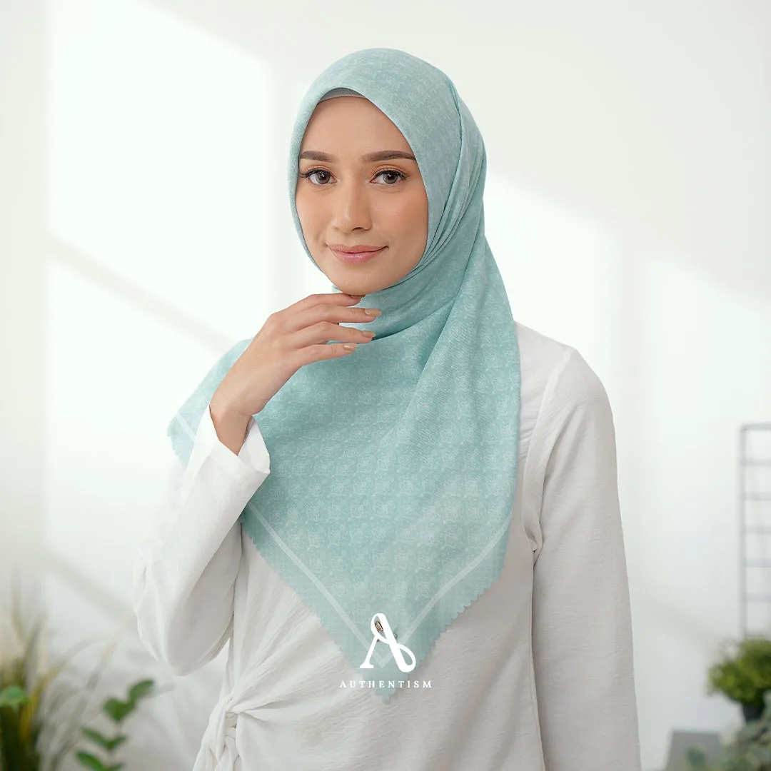 Mandala Biru Scarf - Syar'i