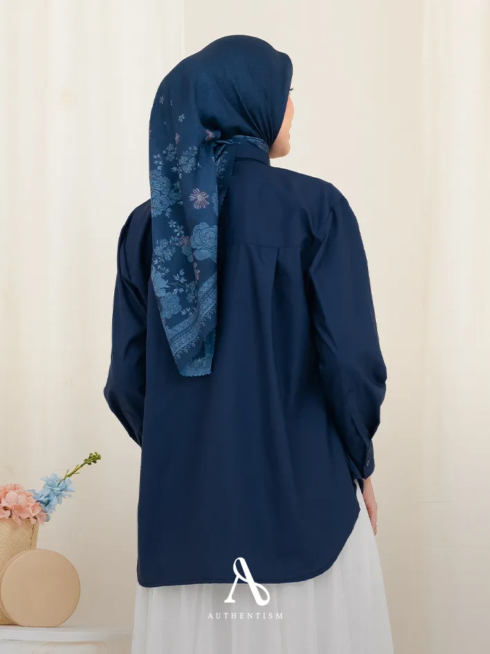 Calla Navy Ocean Shirt - Image 4