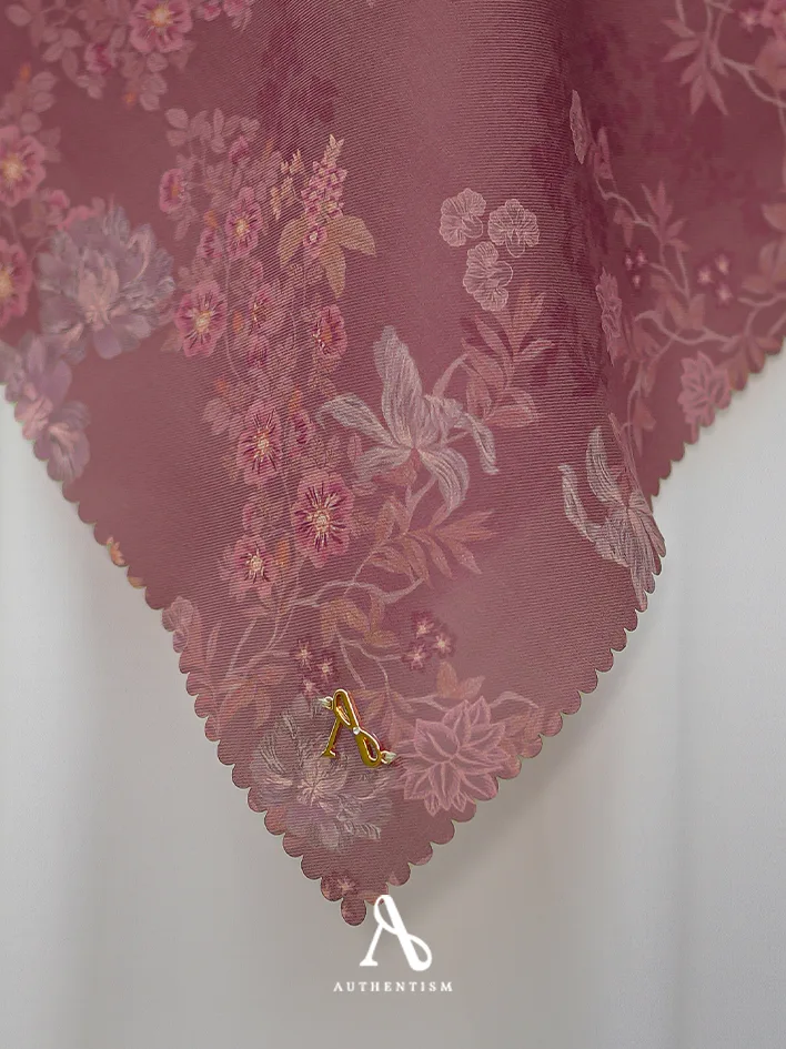 Bloome Dusty Burgundy Scarf - Image 5